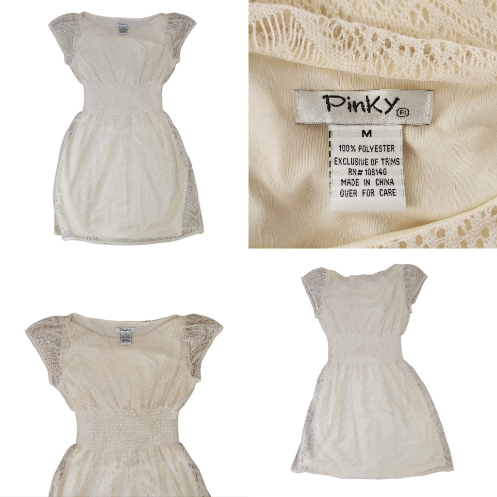 Gorgeous Pinky Crochet Style Dress Lace Dress Perfect For Cowboy Booys And Summe